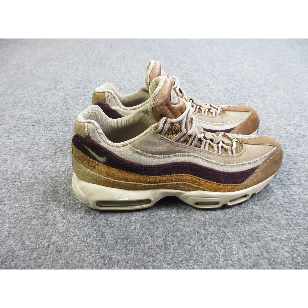 Nike Air Max 95 Shoes Mens Size 10.5 Suede Premium Desert Multicolor 538416-205